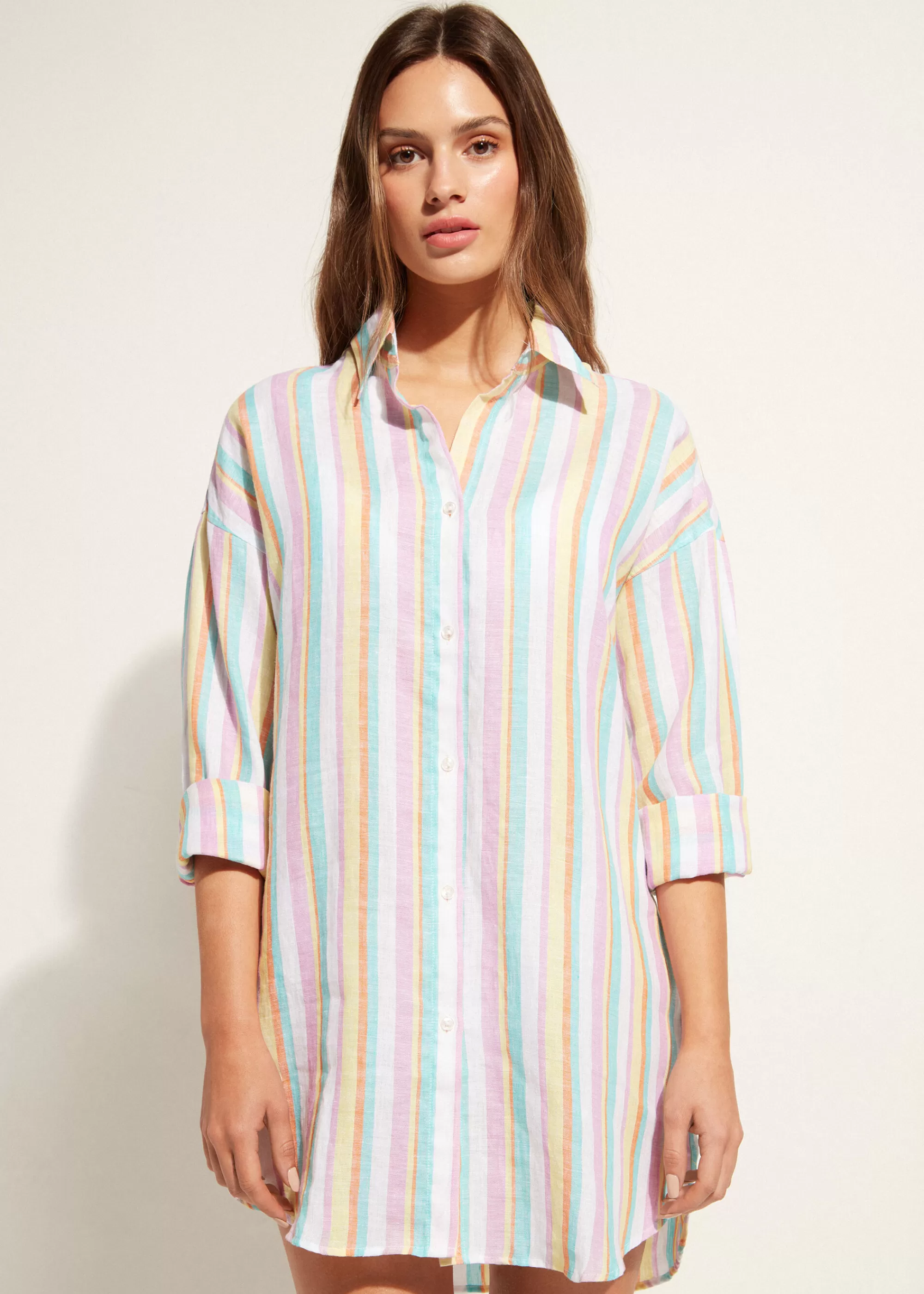 Donna Calzedonia Camicia In Lino