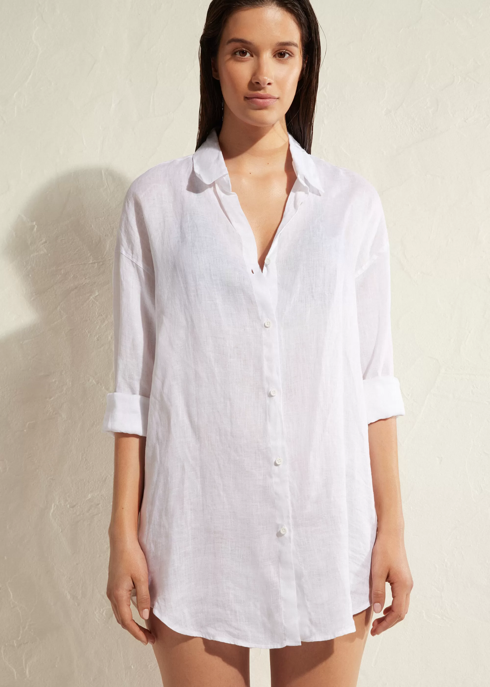 Donna Calzedonia Camicia In Lino