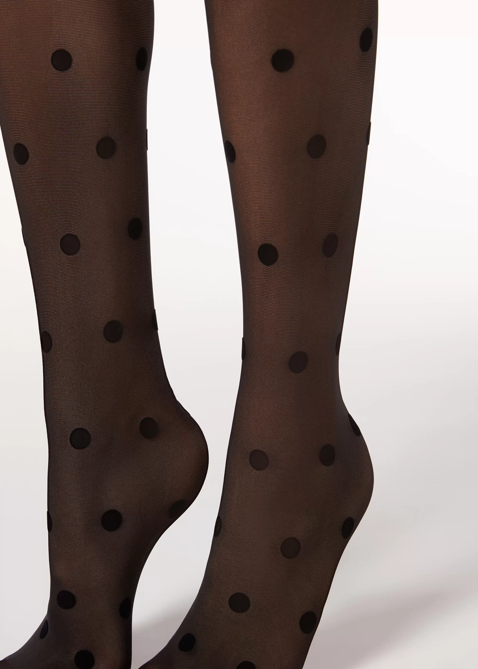 Donna Calzedonia Collant Velati 30 Denari A Pois Flock