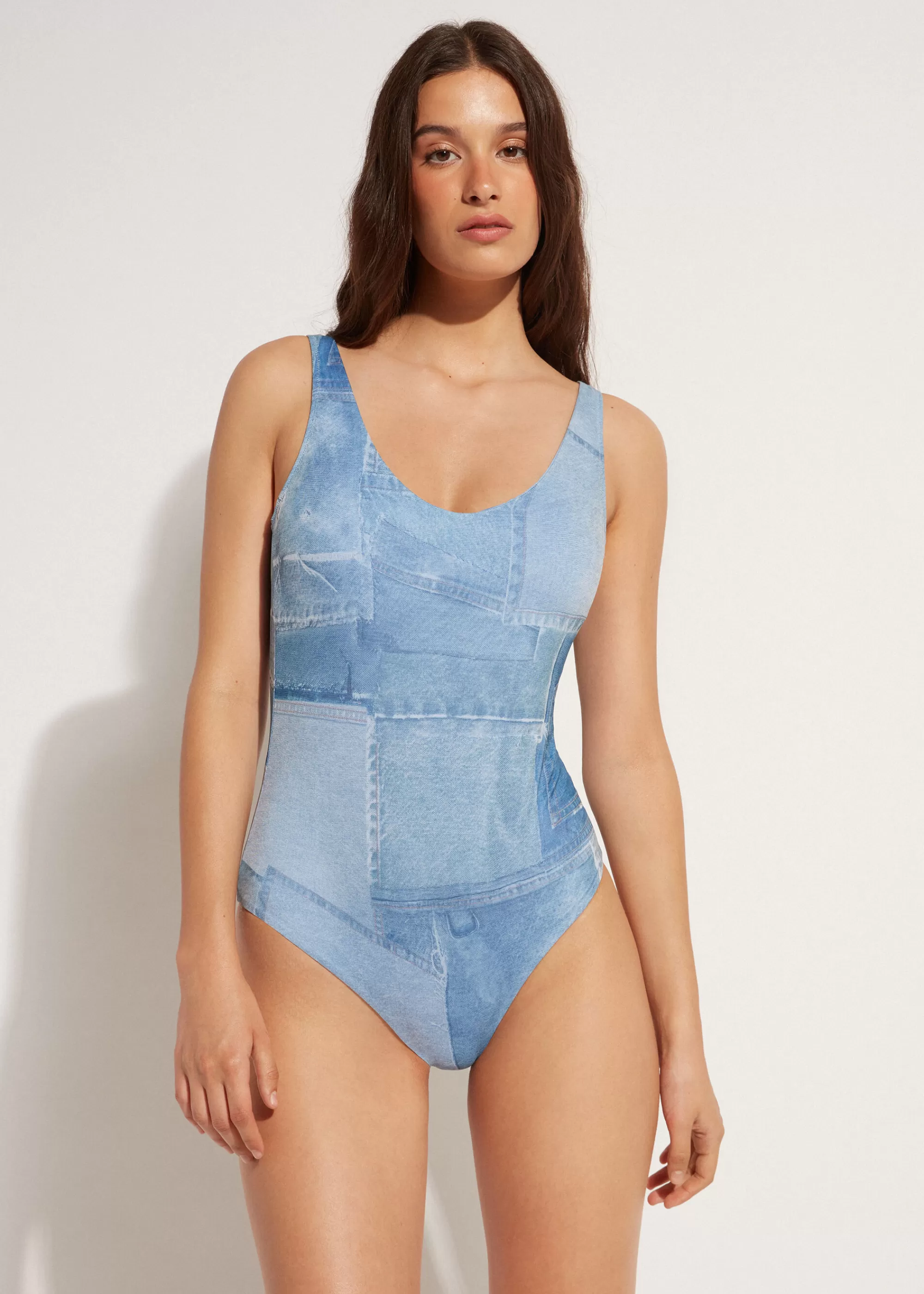 Donna Calzedonia Costume Intero Denim Ibiza