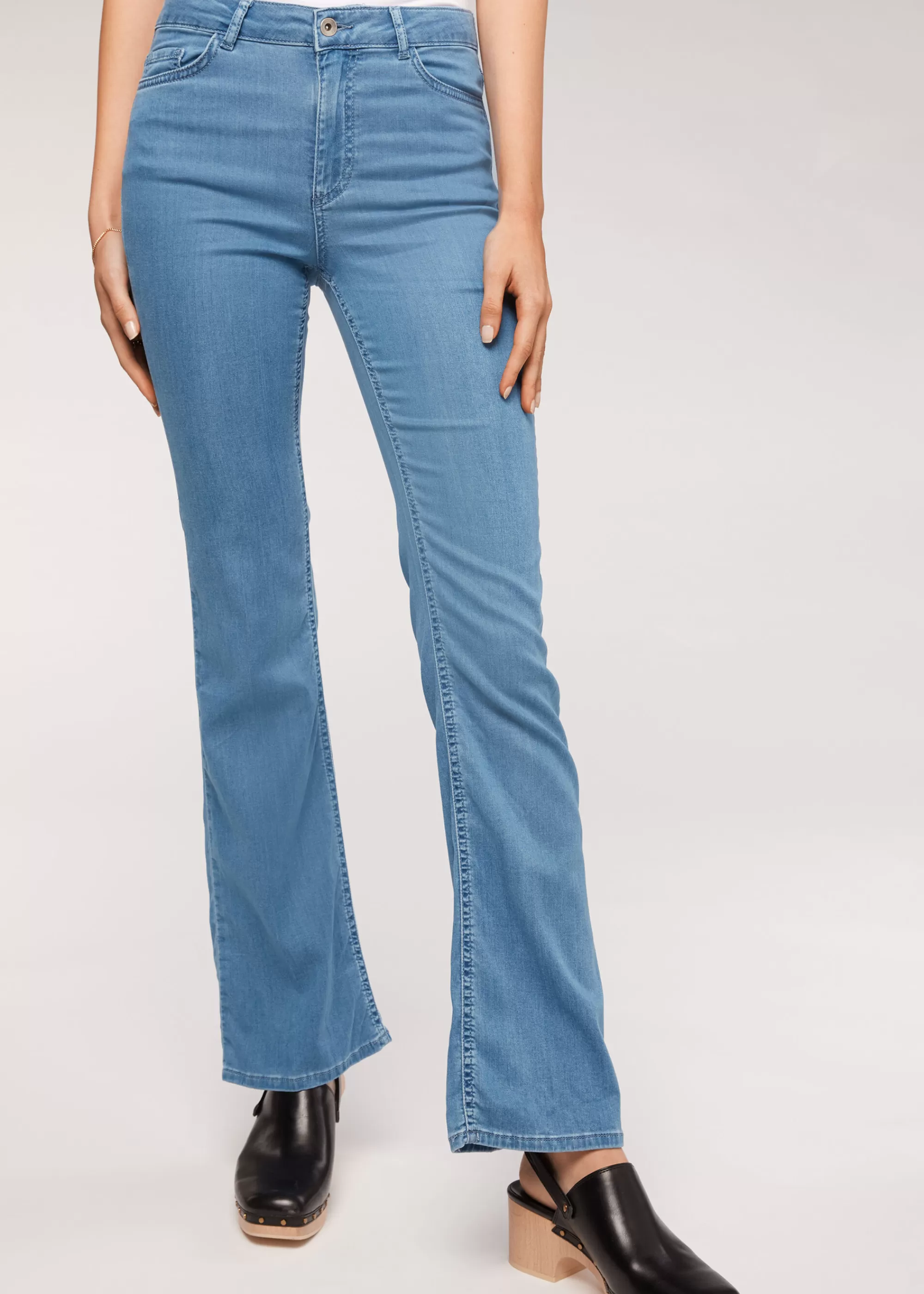 Donna Calzedonia Jeans A Zampa Light Denim Eco