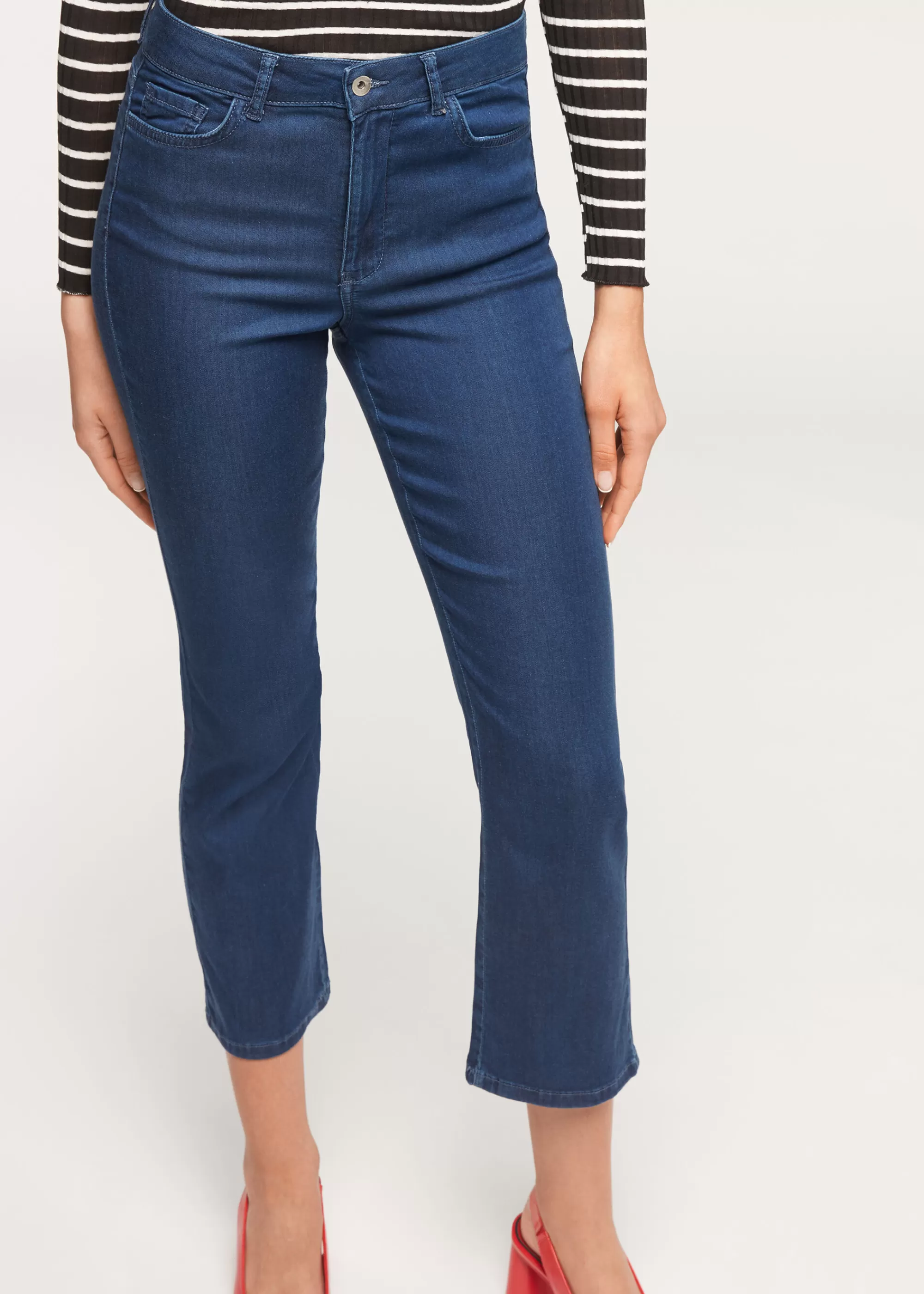 Donna Calzedonia Jeans Cropped A Light Denim Zampa Eco