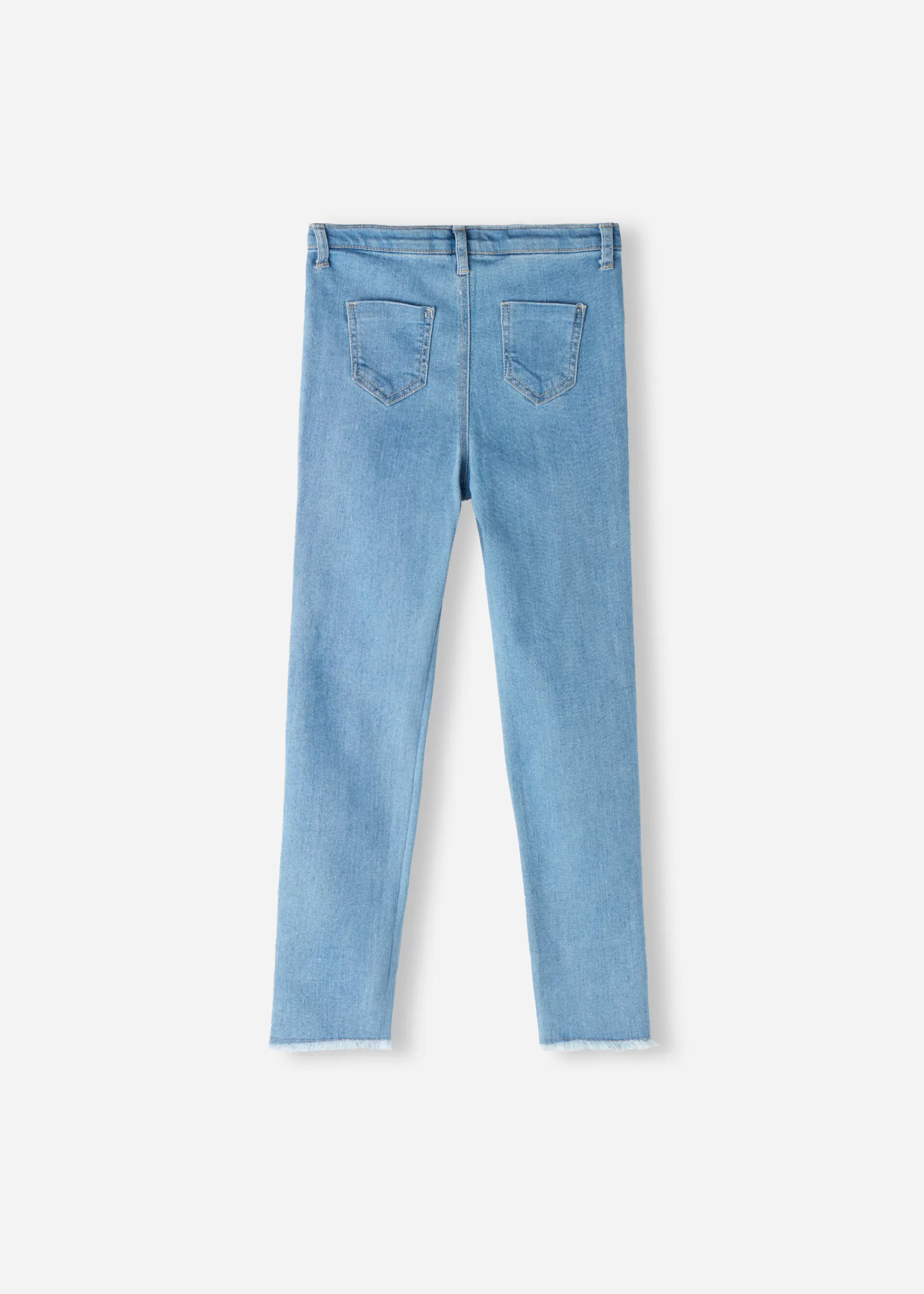 Bambini Calzedonia Jeans Skinny Elasticizzato Con Strappi Da Bambina