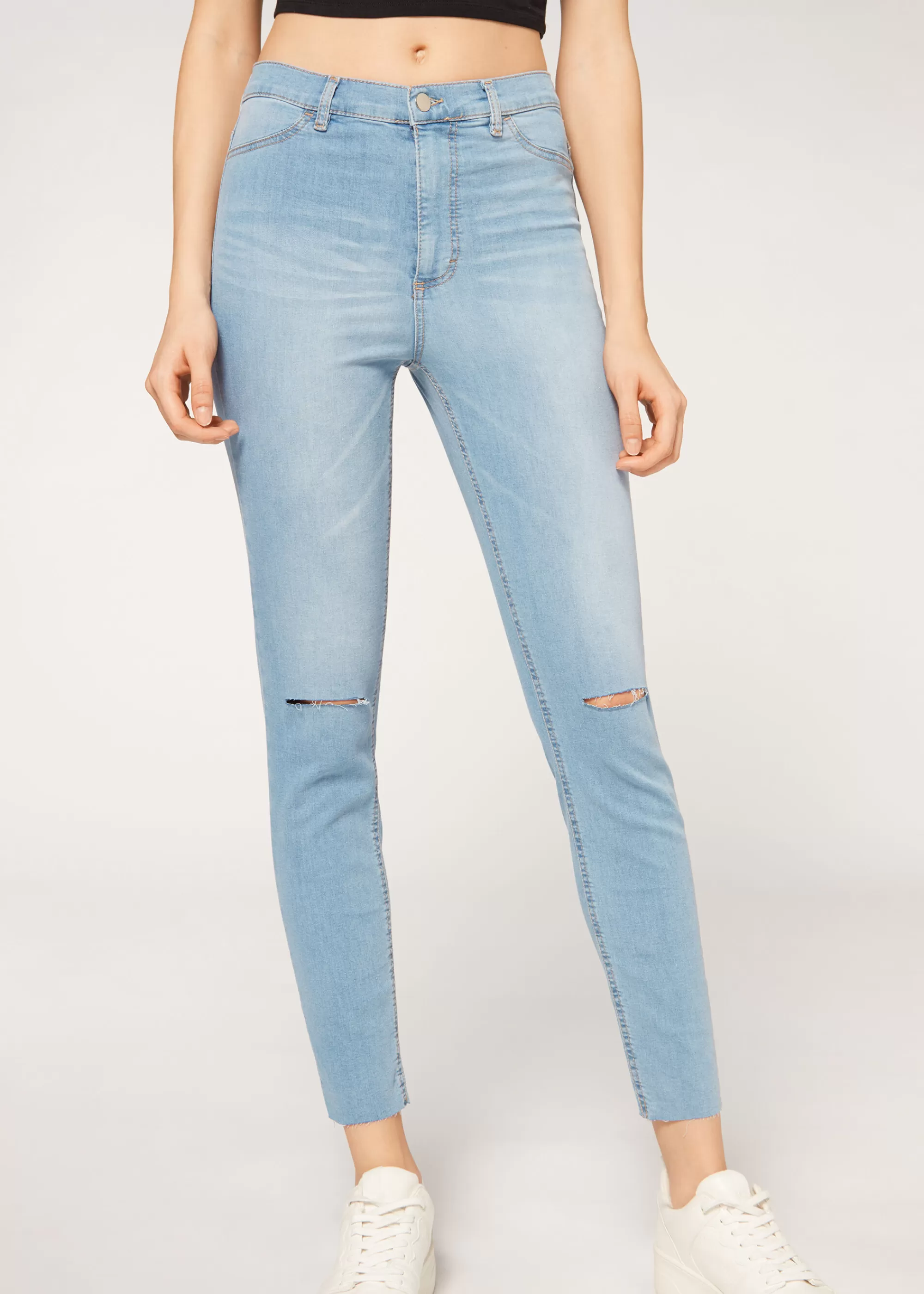 Donna Calzedonia Jeans Skinny Vita Alta