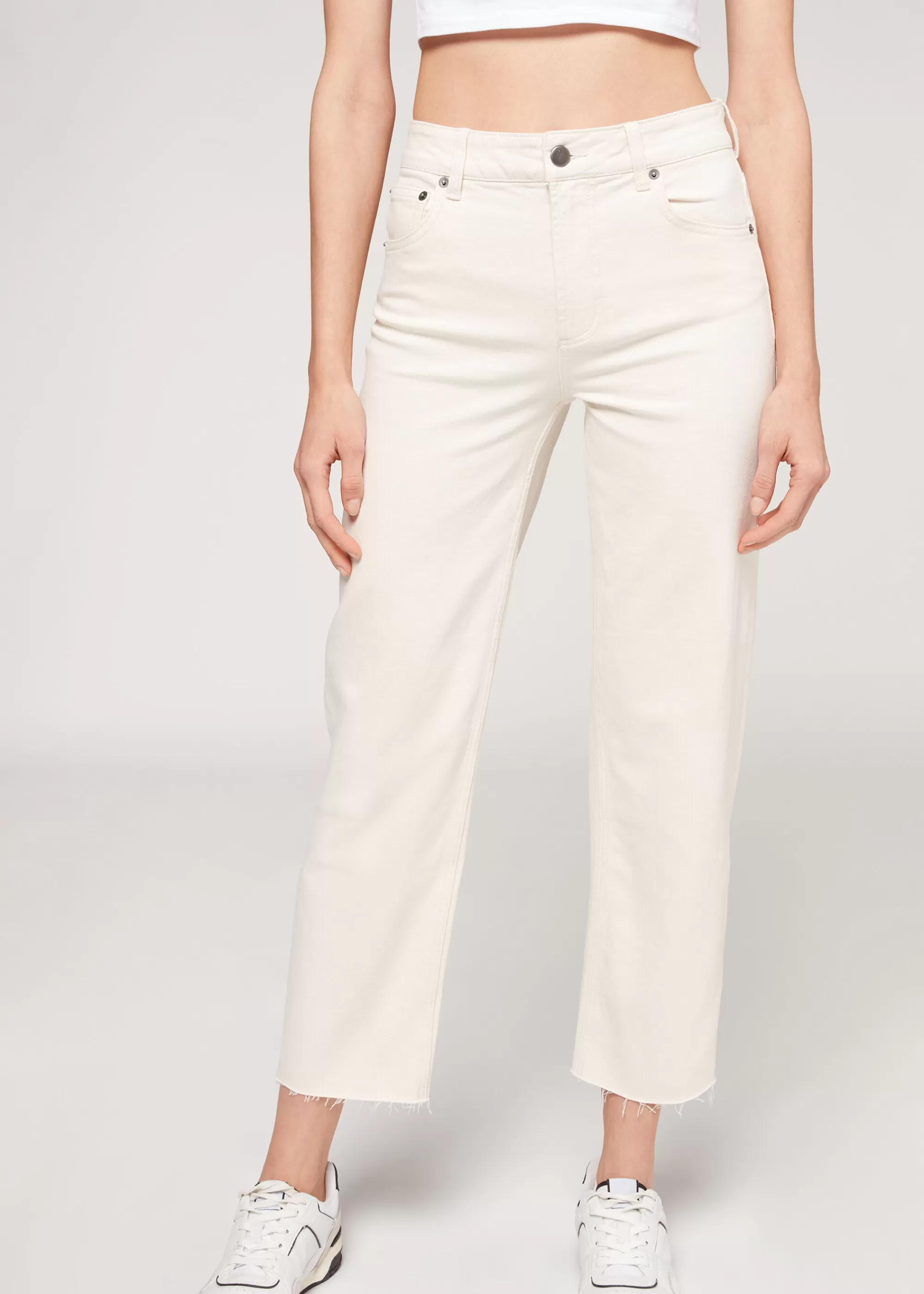 Donna Calzedonia Jeans Straight Cropped