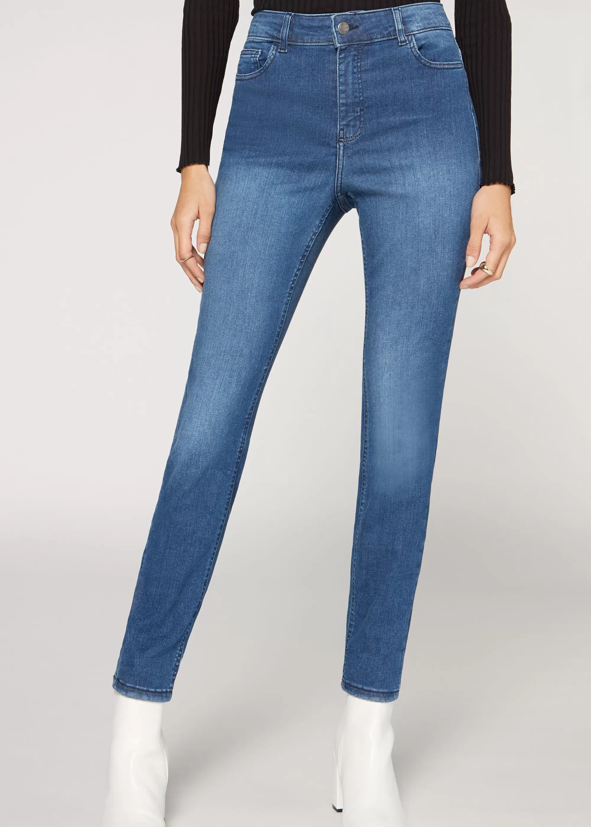 Donna Calzedonia Jeans Superskinny Vita Alta Super Flex Denim