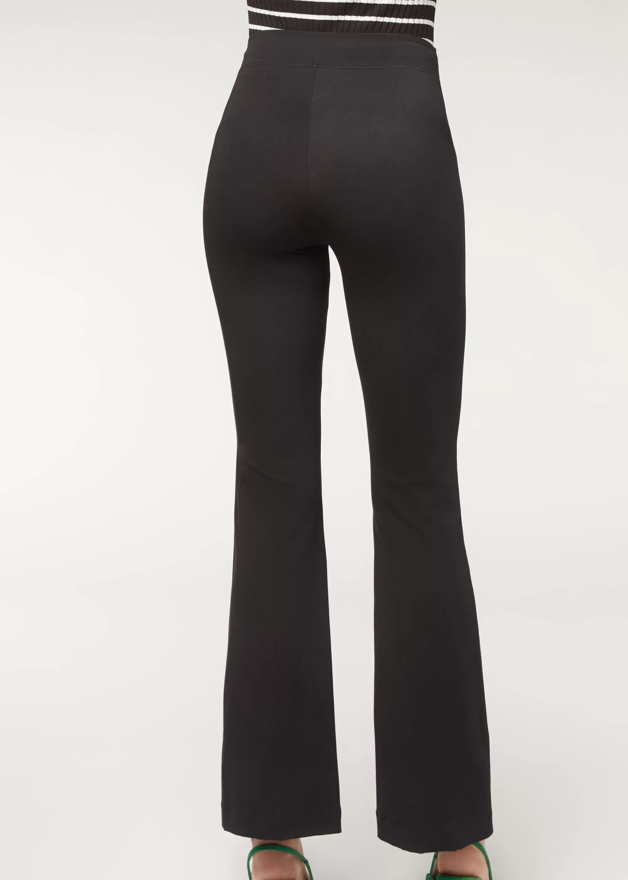 Donna Calzedonia Leggings A Zampa In Cotone Supima Ultra Light