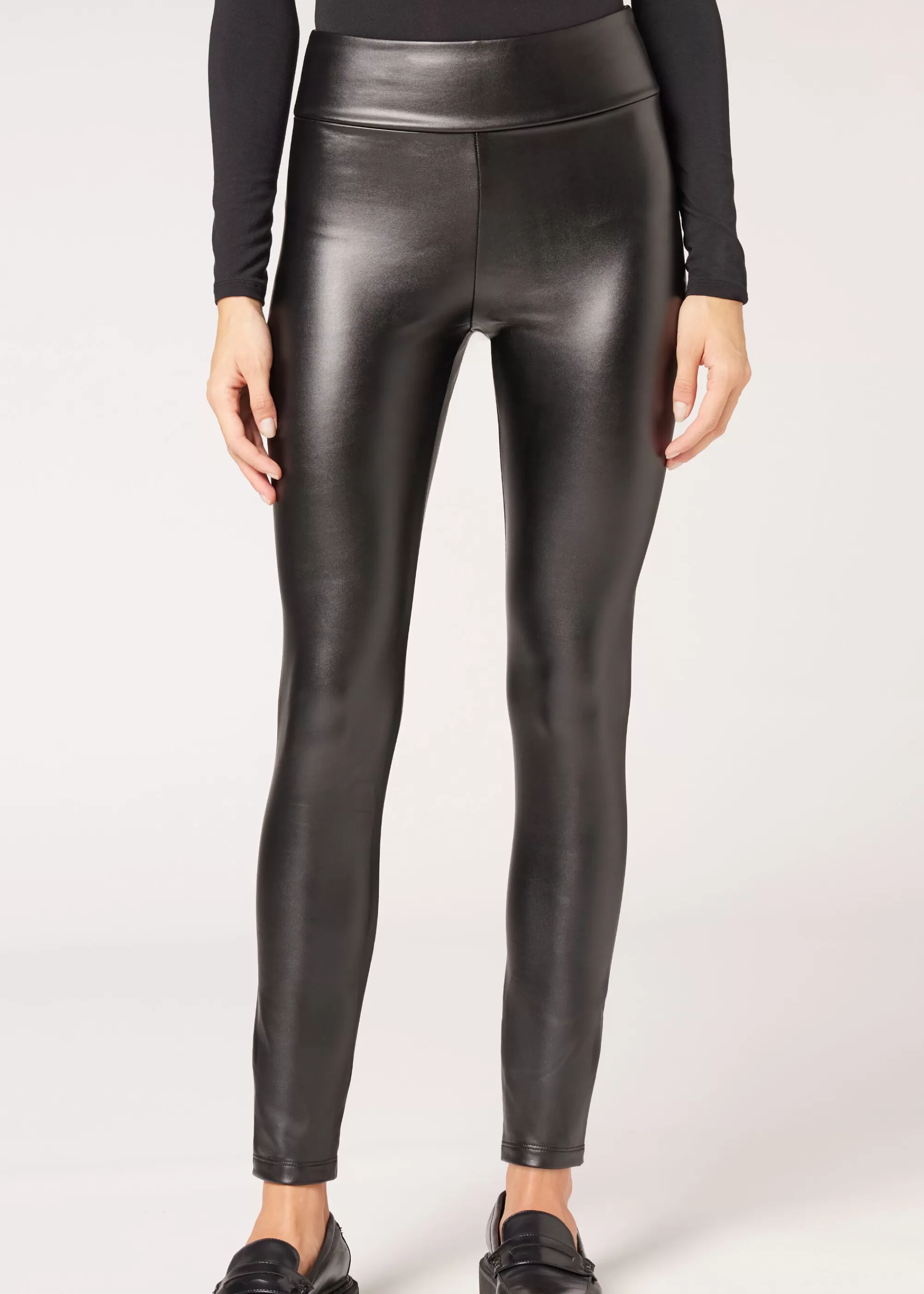 Donna Calzedonia Leggings Effetto Pelle Termici