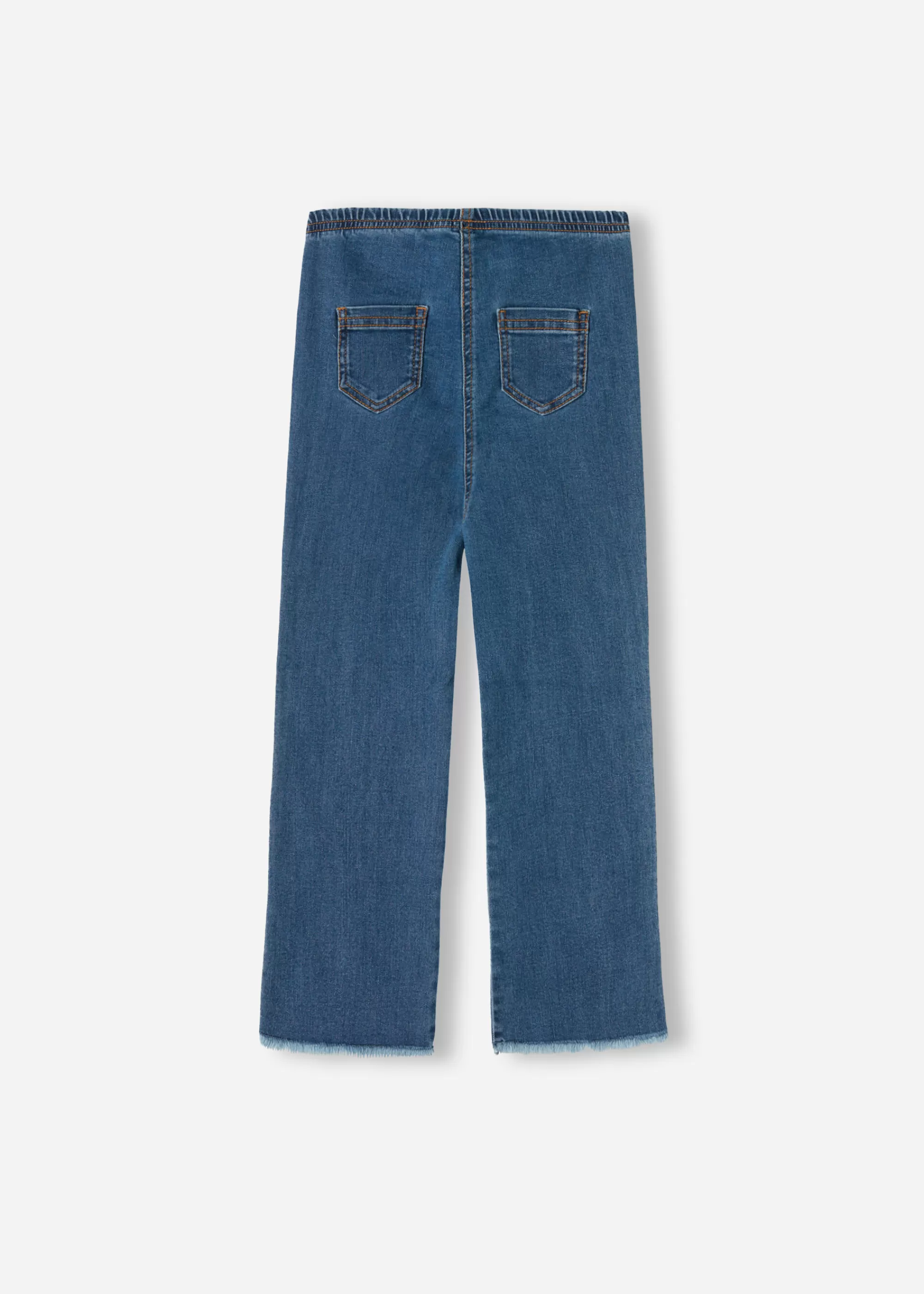 Bambini Calzedonia Leggings In Jeans A Zampa Cropped Da Bambina