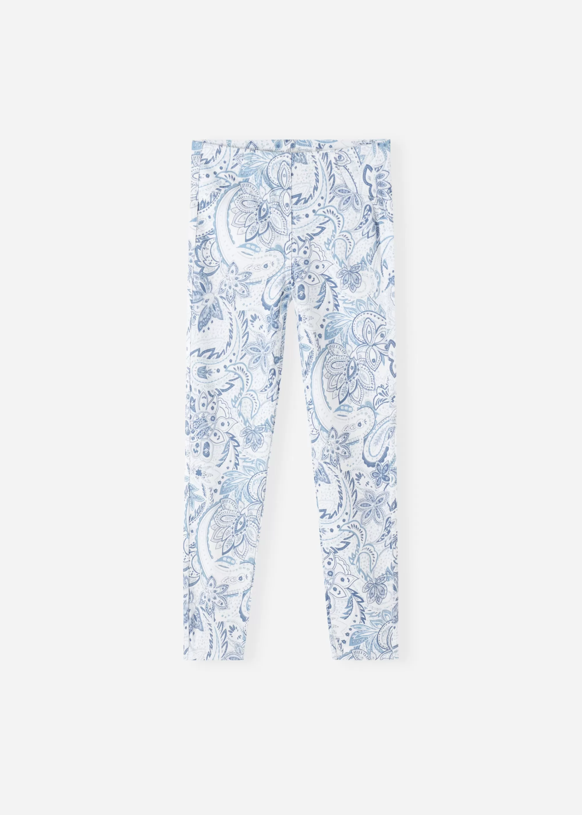 Bambini Calzedonia Leggings In Jeans Stampa Paisley Da Bambina