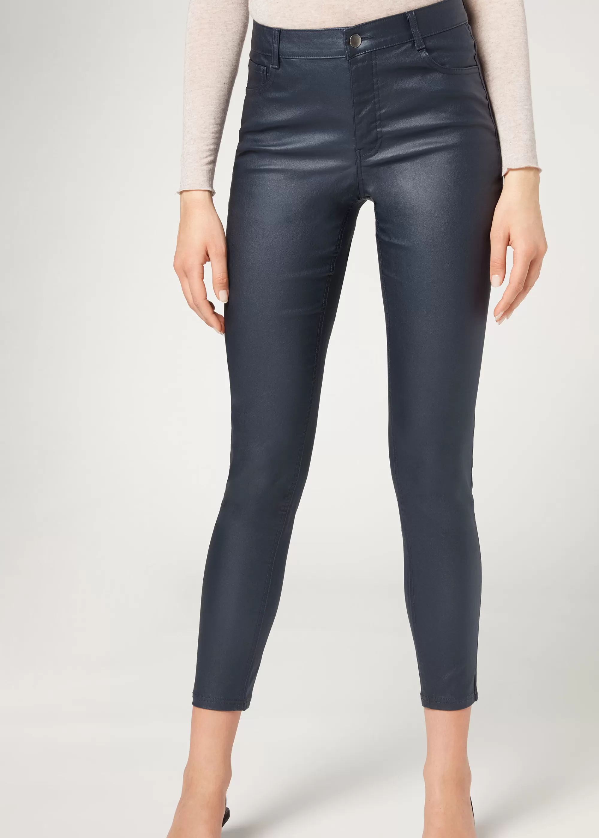 Donna Calzedonia Leggings Skinny Effetto Pelle