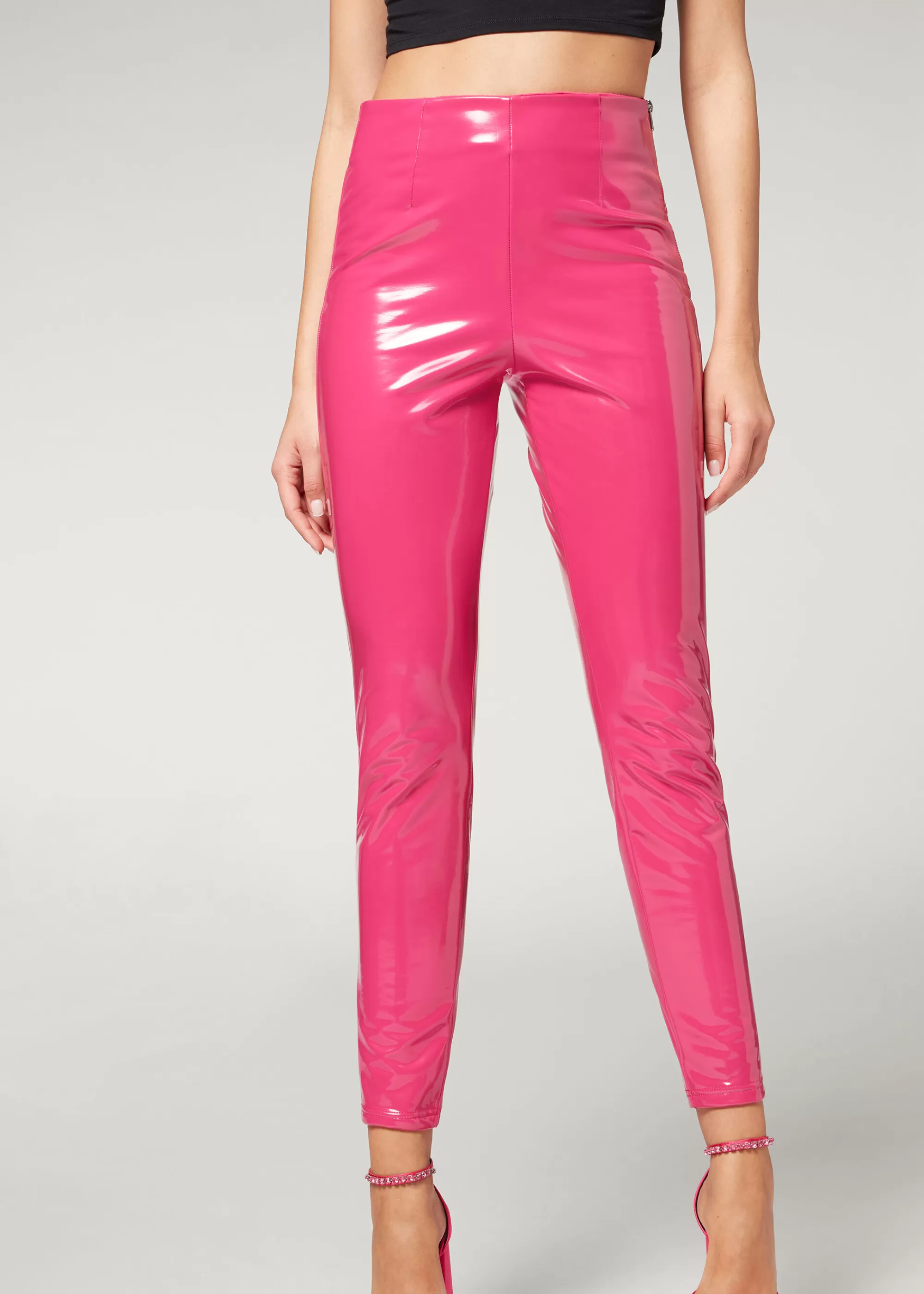 Donna Calzedonia Leggings Skinny In Vinile Thermal