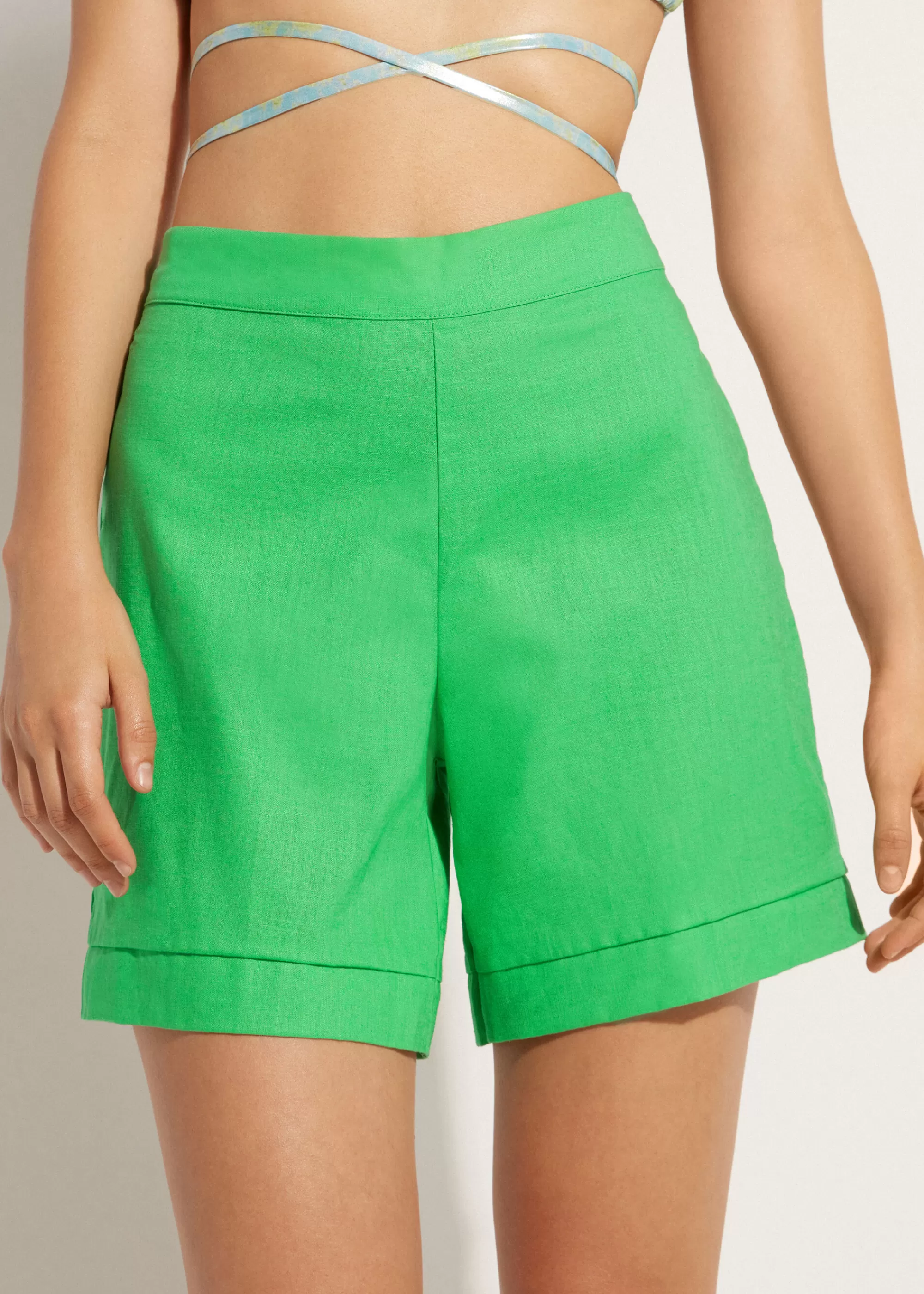 Donna Calzedonia Shorts Con Lino