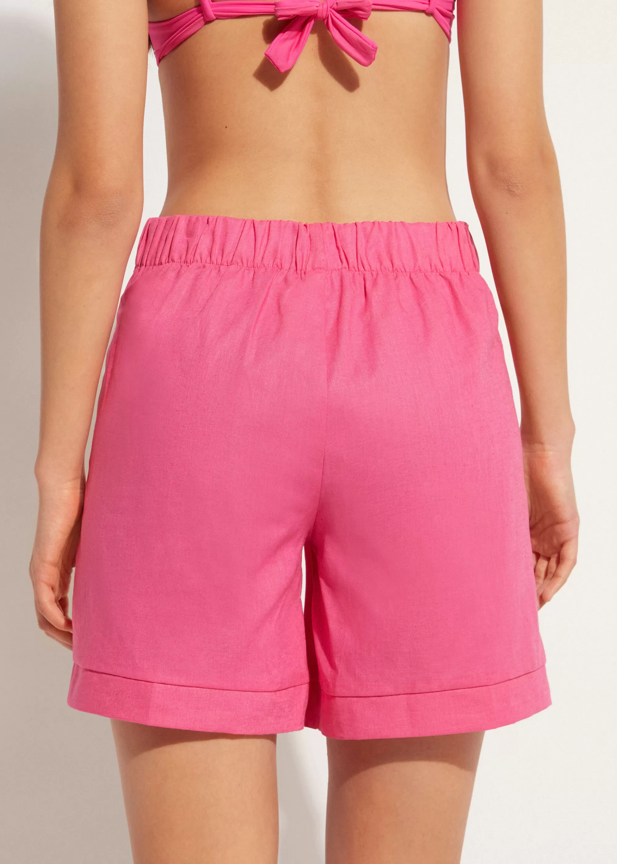 Donna Calzedonia Shorts Con Lino