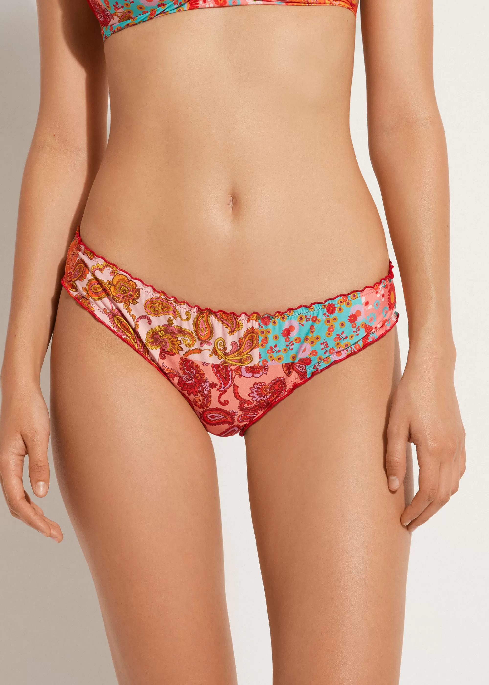 Donna Calzedonia Slip A Fiori Costume Alicante