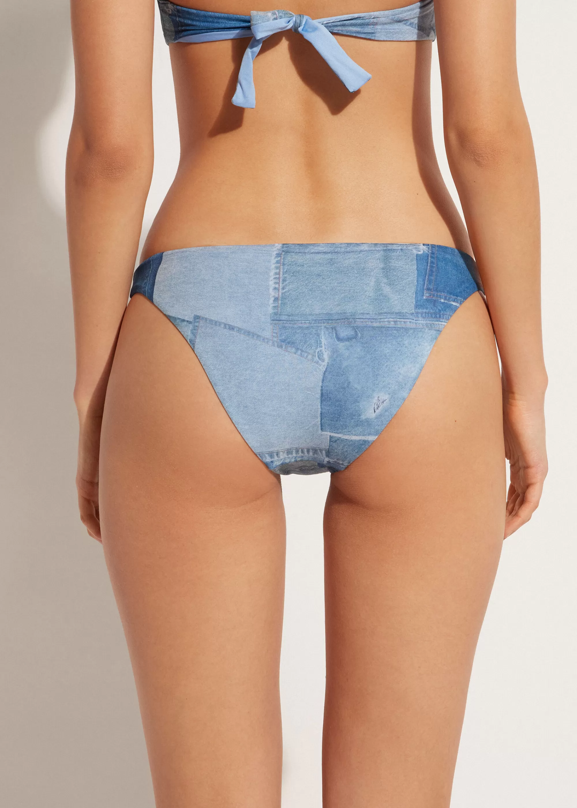 Donna Calzedonia Slip Denim Costume Ibiza